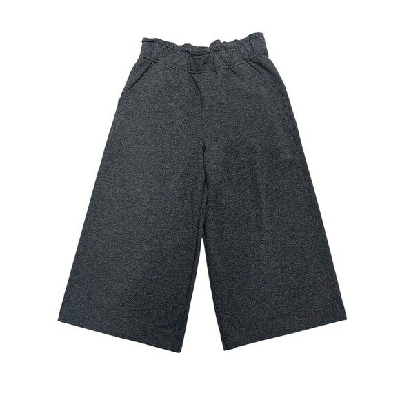 Lululemon Wide Leg Hello Sunday Crop Pants Heathered Mod Black Gray Women’s 6 - Picture 5 of 11